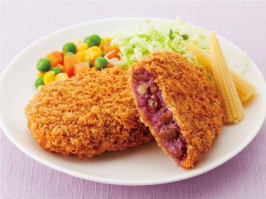 むらさきいもと甘栗のコロッケ (75g×5個)×15袋