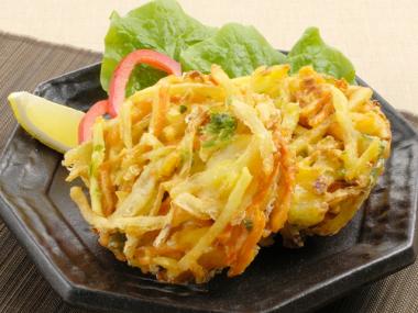 厚み仕上げの野菜かき揚げ90 (90g×6個)×10袋