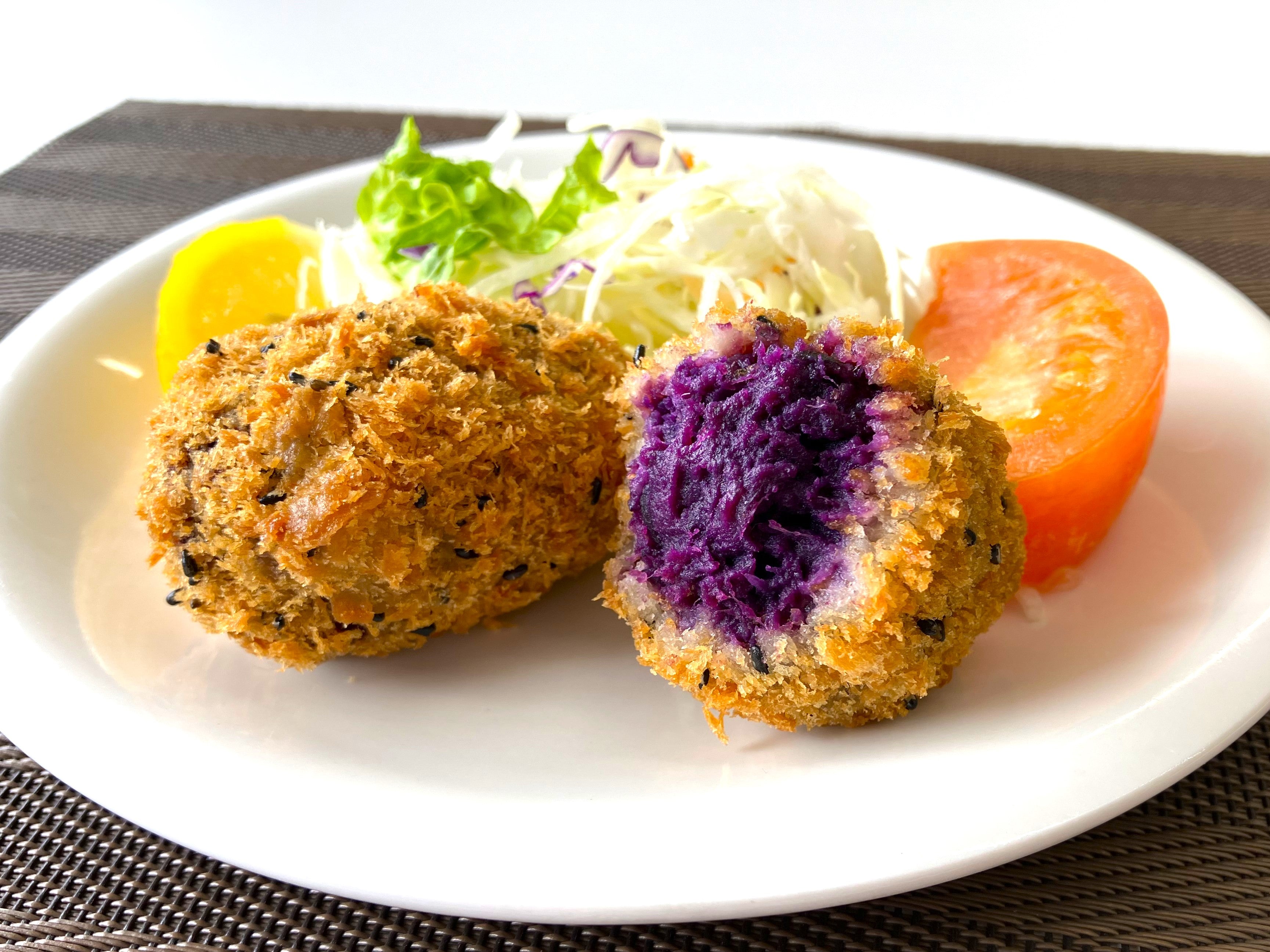 ごまおさつコロッケ（紫芋）（50g×15個）×8袋 – 味のちぬや公式通販サイト