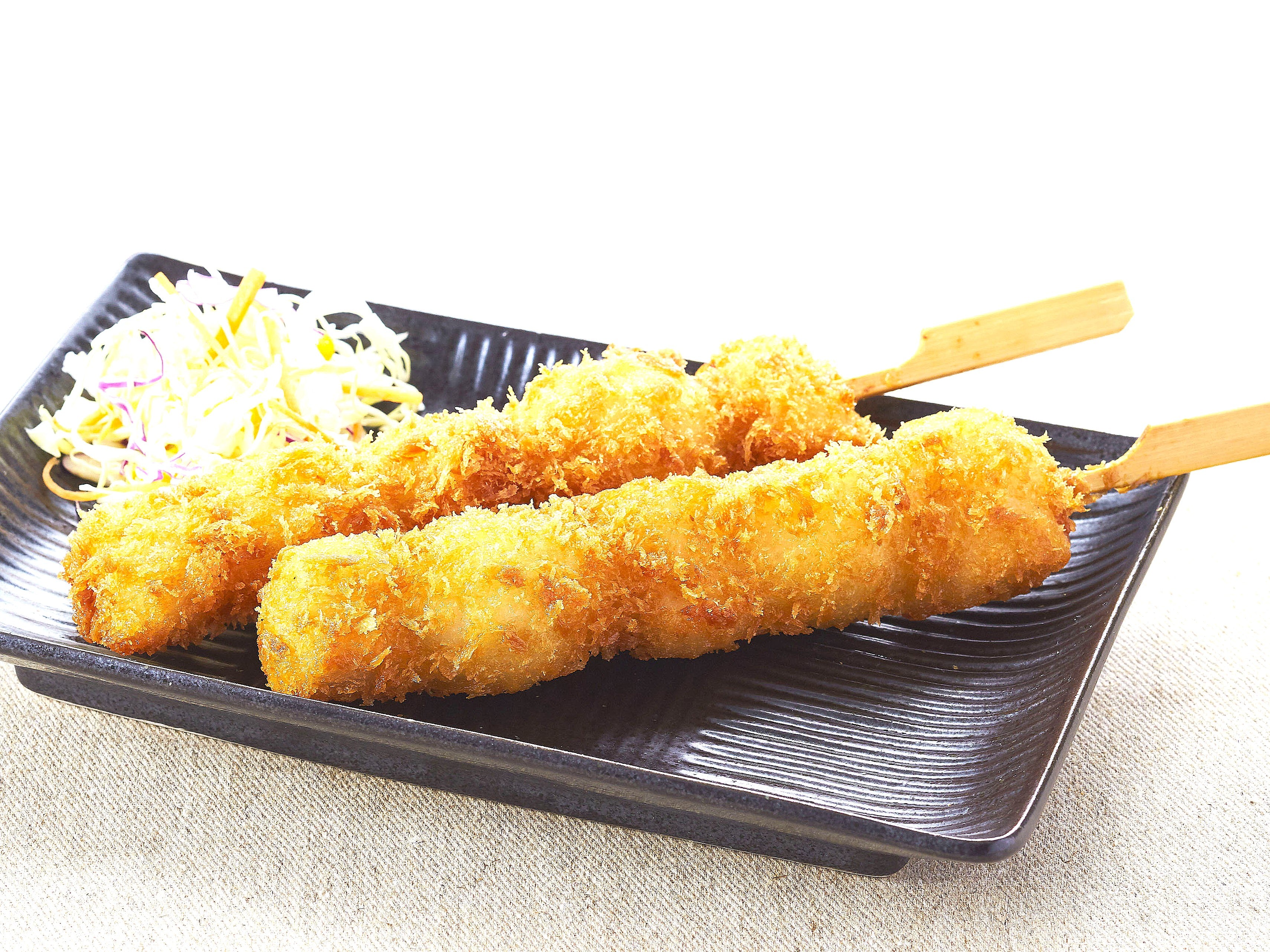 アクリルキーホルダー うずらの卵串とハムカツ串